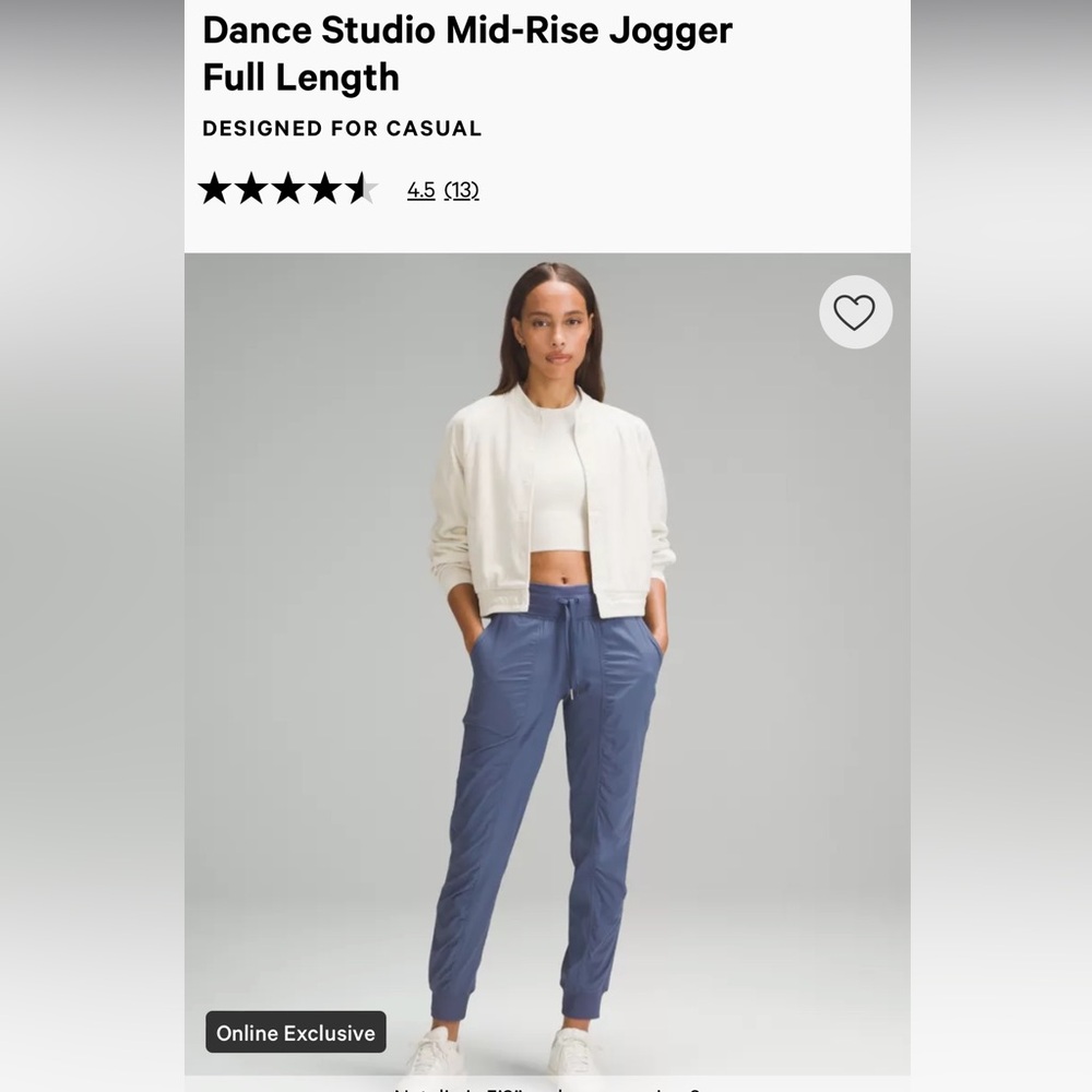 Lululemon Dance Studio Mid-Rise Jogger